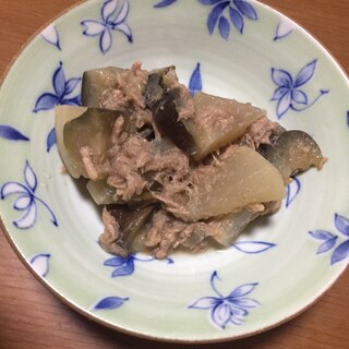 なすと大根のツナ煮